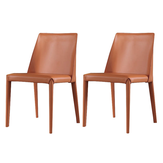 Teddy I saddle leather dining chair (set of two)