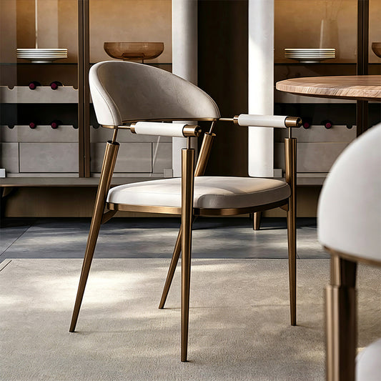 Lina Luxury Curved Armchair