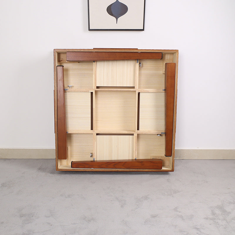 Bingo folding solid wood mahjong table + hand-rubbed mahjong card set