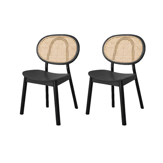 Otis Rattan rattan solid wood dining chair