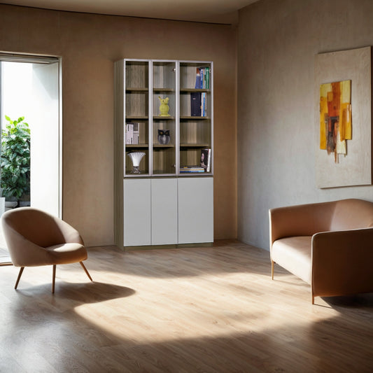 Breeze Series-Three Door Combination Bookcase