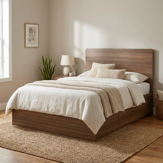 Breeze Wooden Headboard Bed Frame 1