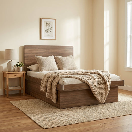 Breeze Series - Wooden bed screen hydraulic bed frame