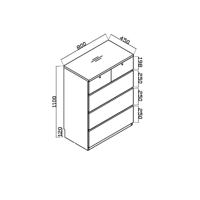 Woodland系列 - 80cm五桶櫃