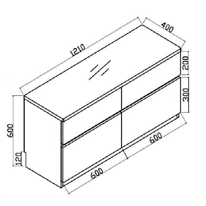 Woodland系列 - 1.21米電視櫃
