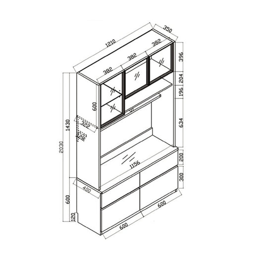 Breeze Series - 1.53m TV combination cabinet