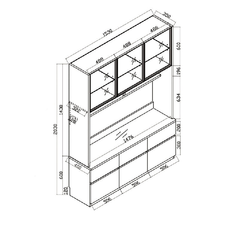 Woodland系列- 1.53米電視組合櫃 (B款)