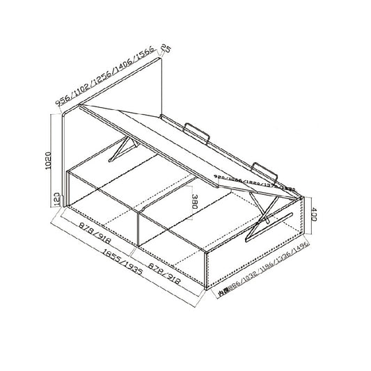 Harmony Series- Wooden Bed Screen Bed Frame