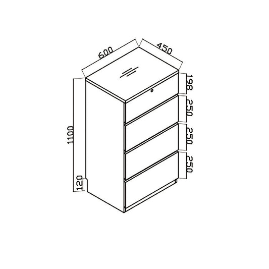 Harmony Series - 75cm five-barrel cabinet