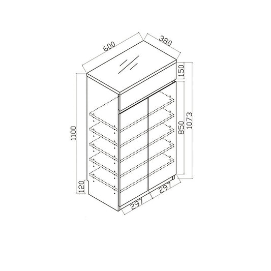 Woodstock Series-Book Desk and Bookcase Combination (Type A)