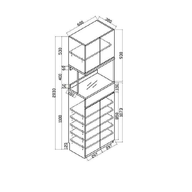 Woodland系列 - 60cm組合鞋櫃