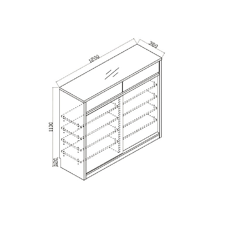 Woodland系列 - 趟門鞋櫃 (A款)