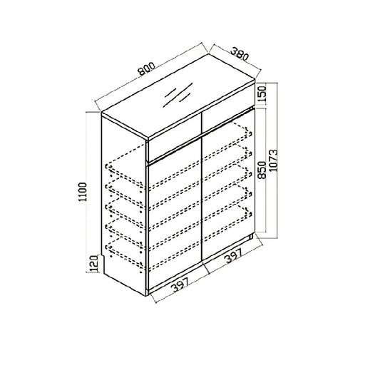 Woodstock Series-Book Desk and Bookcase Combination (Type A)