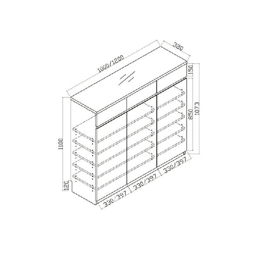 Woodstock Series-Book Desk and Bookcase Combination (Type A)
