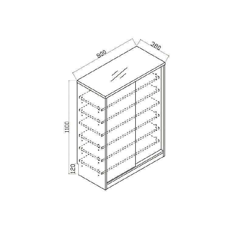 Woodland系列 - 趟門鞋櫃 (B款)