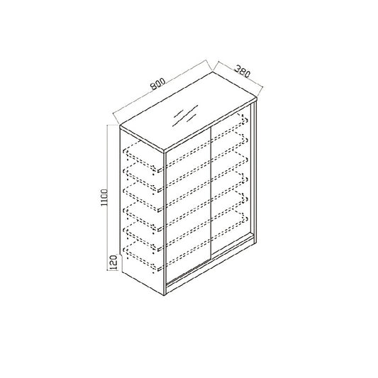 Woodstock Series-Book Desk and Bookcase Combination (Type A)