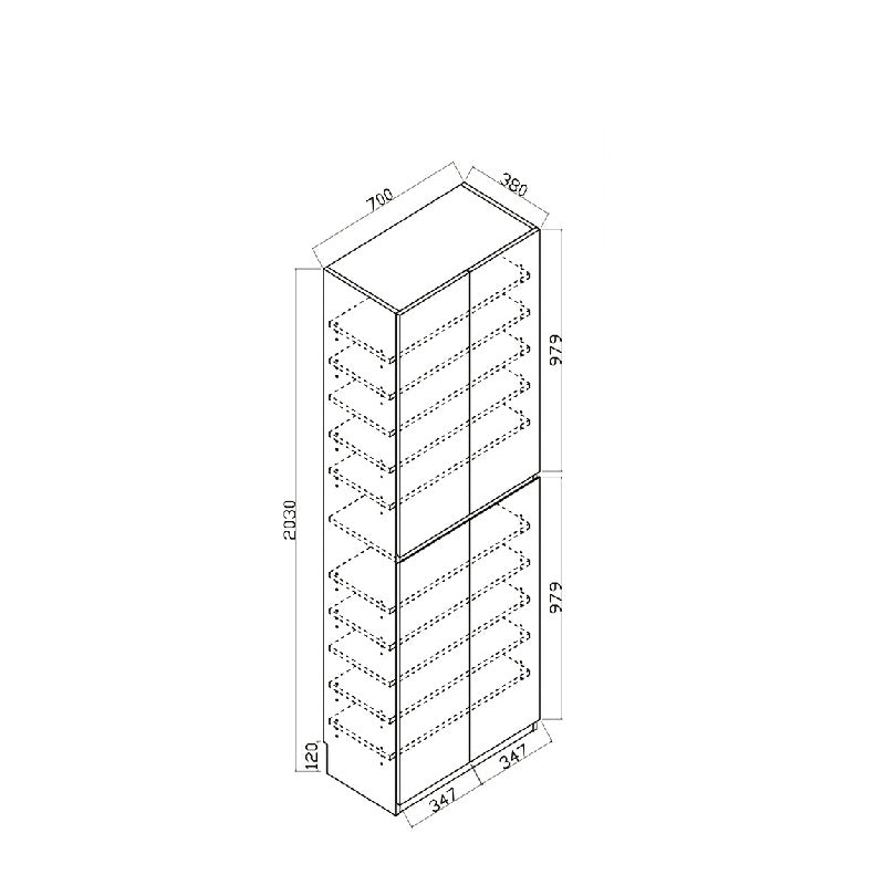 Woodland系列 - 高身四門鞋櫃