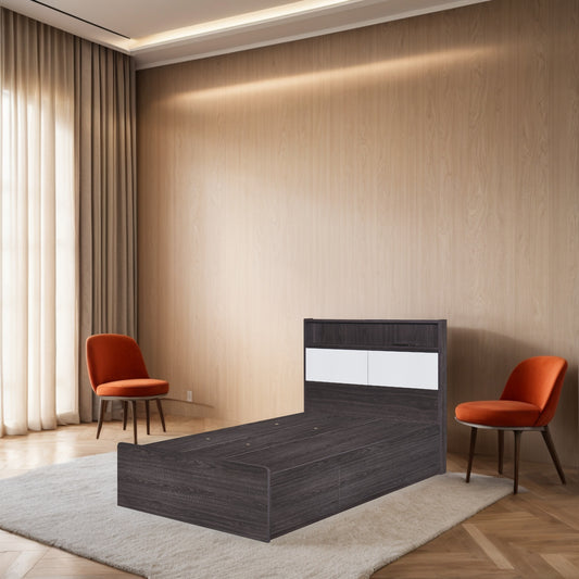 Eclipse系列 - 木儲物床屏床架