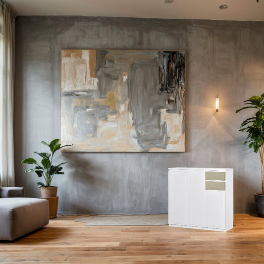 Harmony Series - 1.14m two-door shoe cabinet