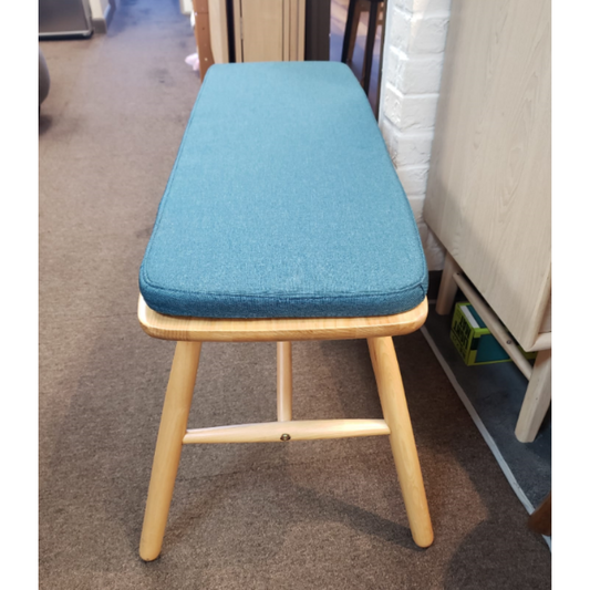 Randall solid wood bench with cushion (95cm) - in stock
