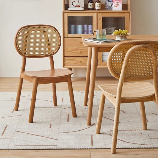 Otis Rattan rattan solid wood dining chair