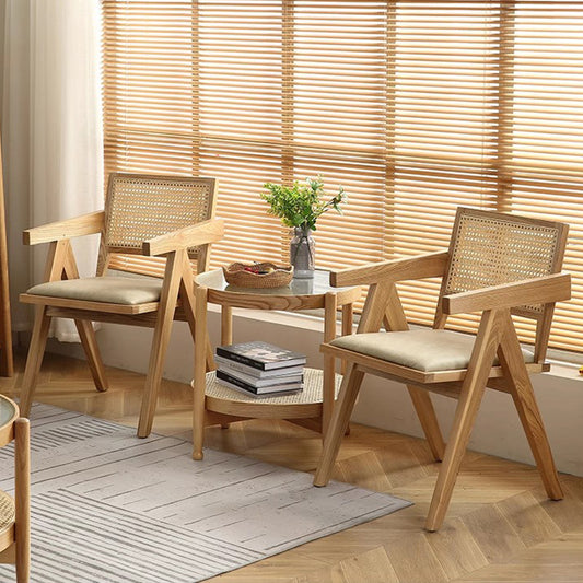 Victor Rattan rattan solid wood dining chair