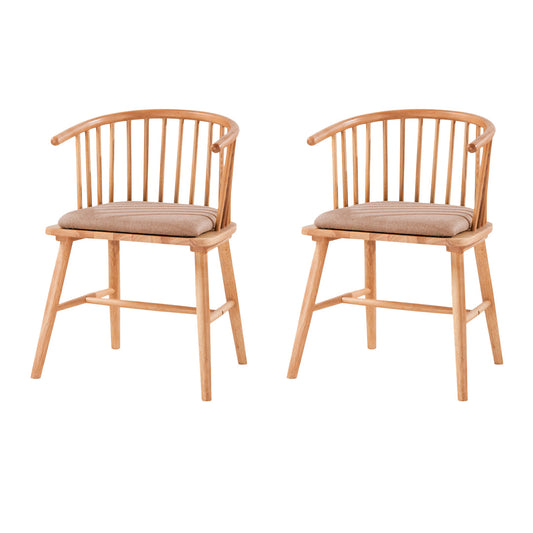 Combi solid wood dining chair (set of two)