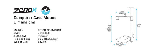 Zenox Gaming Office Computer Case Mount