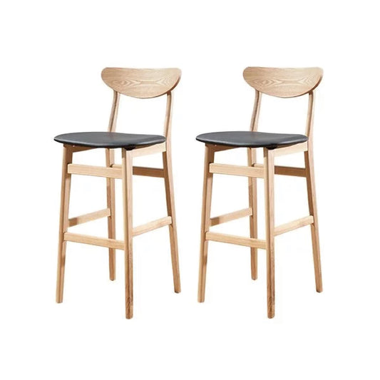 Chopin Bar Stool solid wood bar chairs (set of two)