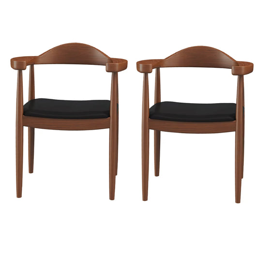 Elton II solid wood dining chair (set of two)