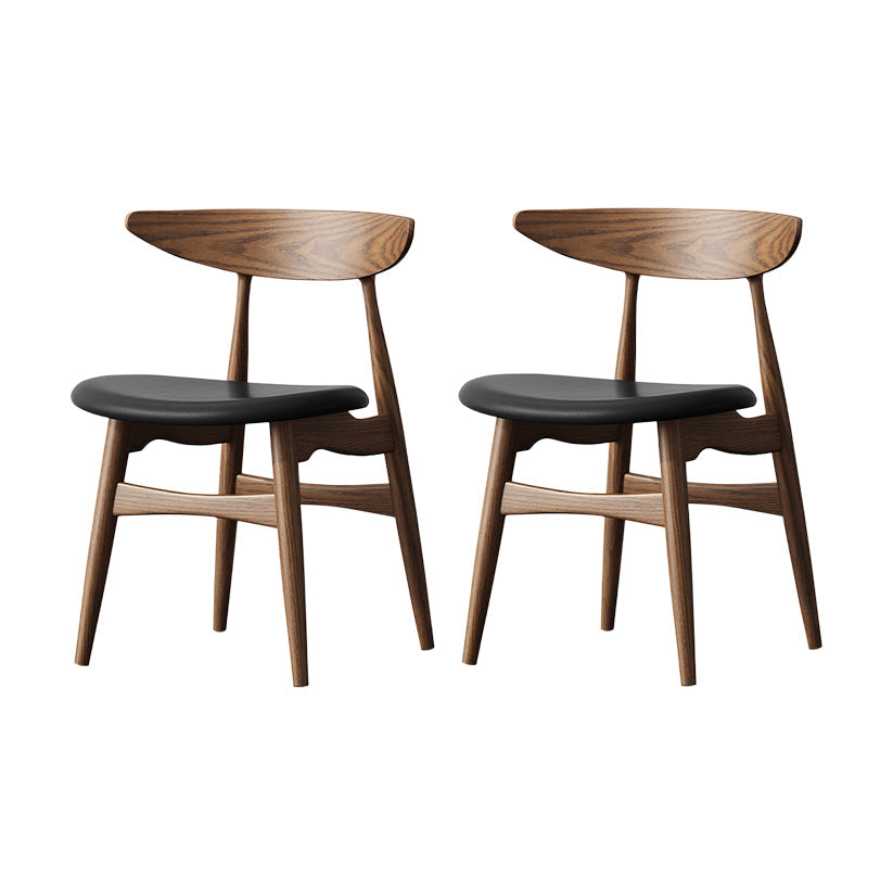 Hansa solid wood dining chairs (set of two)