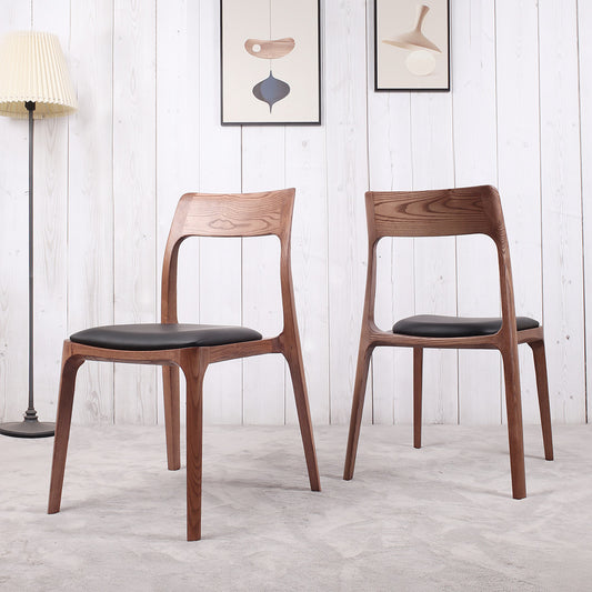 Hamlin 實木高背椅子 (兩張套裝)