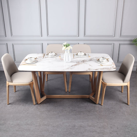 Melon slate dining table