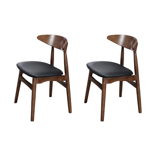 Hansa solid wood dining chairs (set of two)