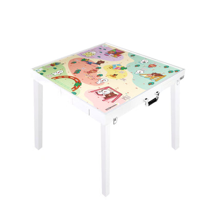 Porter Portable Folding Solid Wood Mahjong Table - Upgraded Quick Installation Model