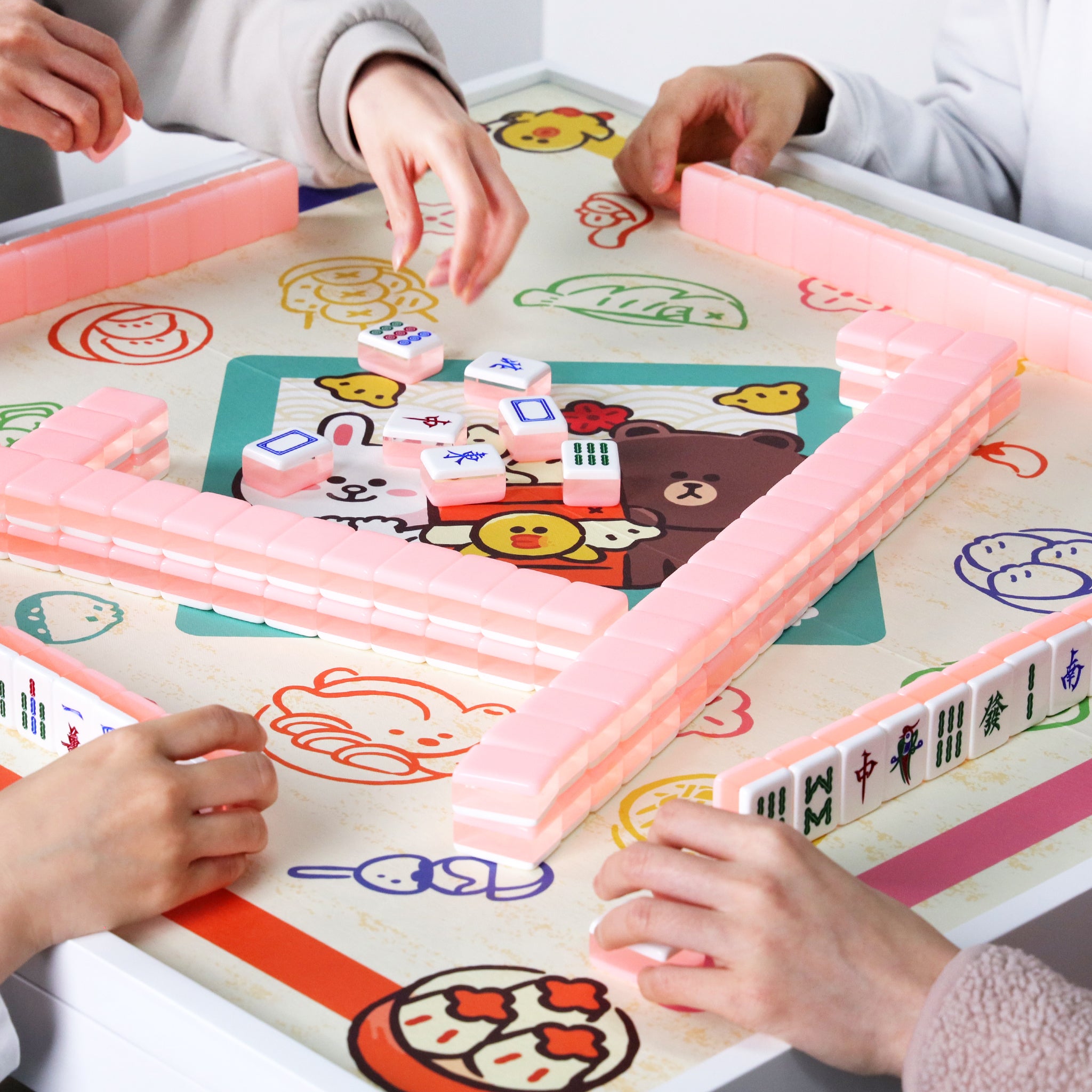 Line Friends - 多合一遊戲桌 (太空飛行棋/ 香港遊樂場棋/ 美食骰子遊戲/ 健康麻雀)