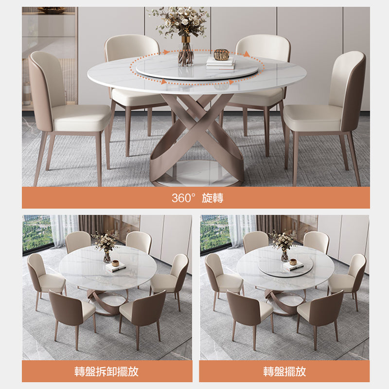 Otacon slate round dining table (can add a turntable)