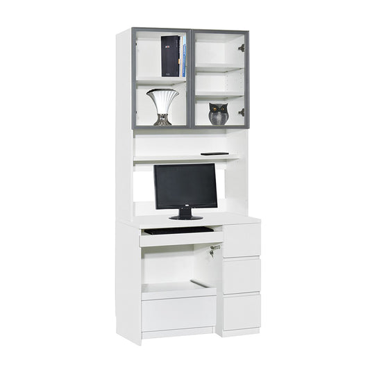 Ivory series - desk and bookcase combination (Type A)