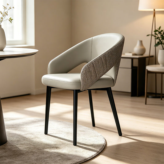 George Modern Pet-Friendly Leather Dining Chair