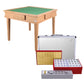 Bingo folding solid wood mahjong table + hand-rubbed mahjong card set