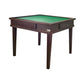 Bingo solid wood mahjong table with folding legs