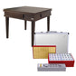 Bingo folding solid wood mahjong table + hand-rubbed mahjong card set
