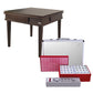 Bingo folding solid wood mahjong table + hand-rubbed mahjong card set