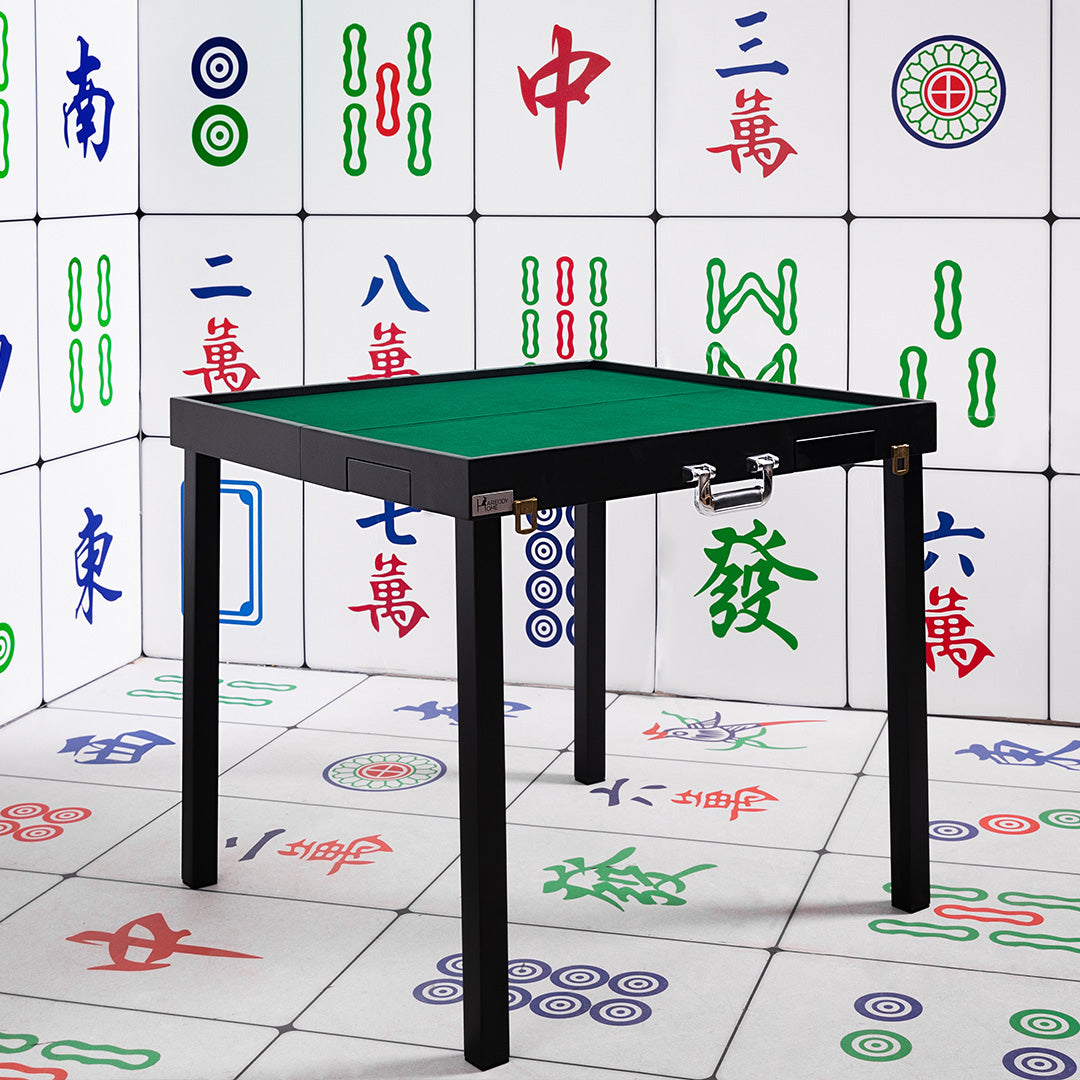 Porter Portable Folding Solid Wood Mahjong Table - Upgraded Quick Installation Model