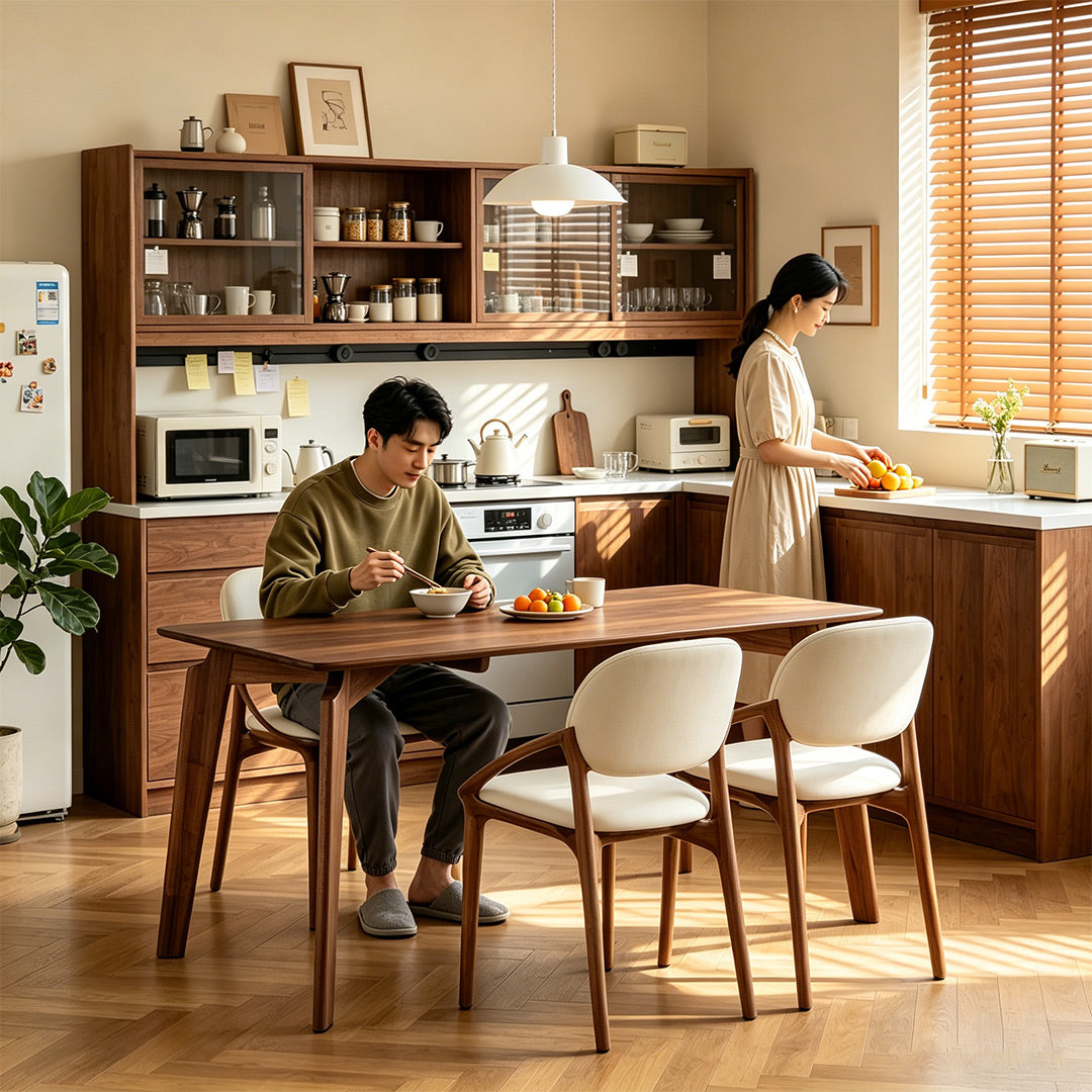 Clara Solid Ash Wood Dining Table