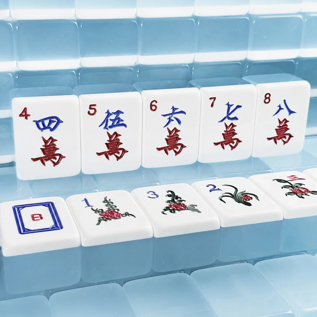 MOJOJO Jelly Mahjong Set (International Bilingual Edition - Size 8)