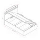 Ivory series - wooden bed screen hydraulic bed frame
