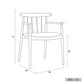 Aurelia Ash Wood Armchair (Two-piece set)
