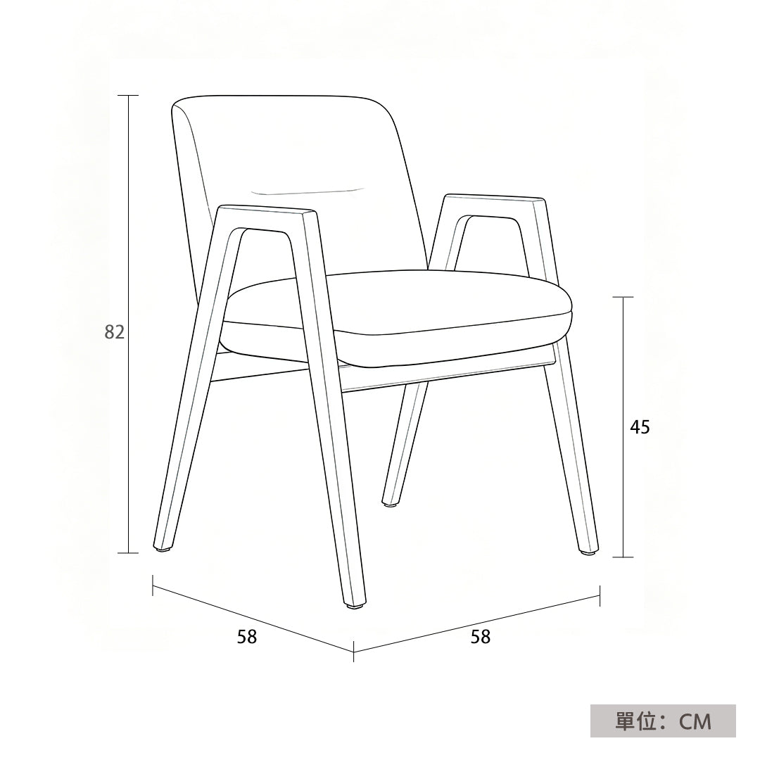 Mateo Accent Armchair | Ergonomic Geometric Lounge Chair