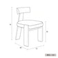 Allen Chair - Modern Minimalist Solid Wood & Italian Velvet Dining Chair